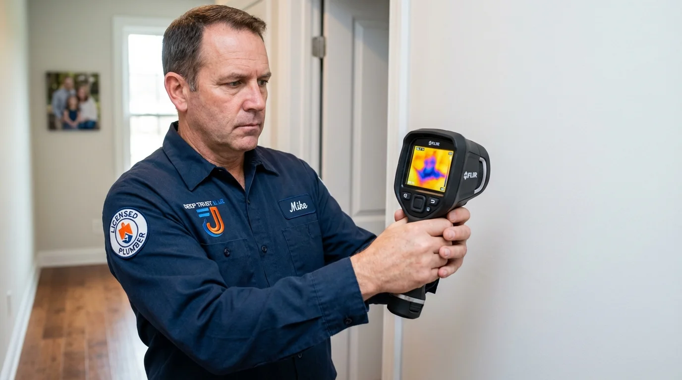 Thermal imaging leak detection by Johns Plumbing LLC in Truth or Consequences