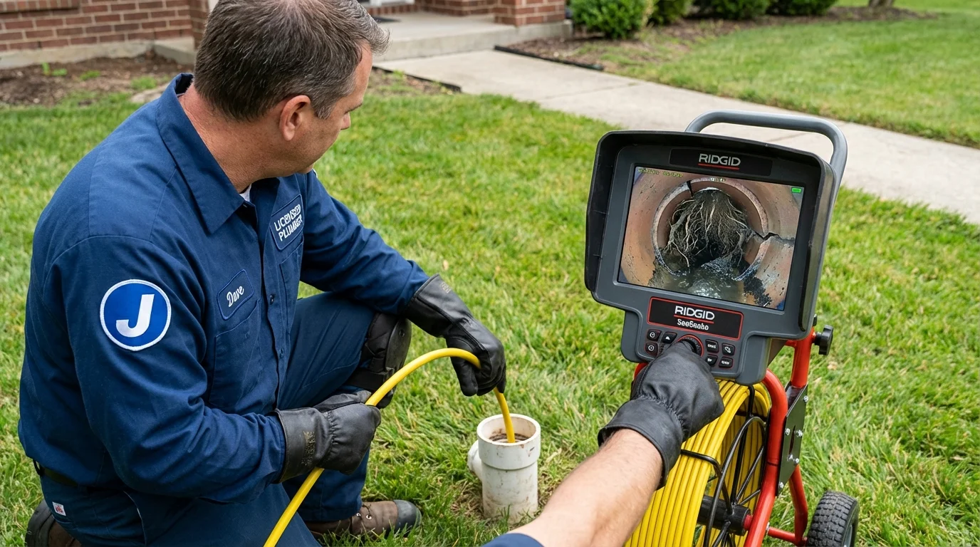 Sewer camera inspection being performed by Johns Plumbing LLC in Truth or Consequences